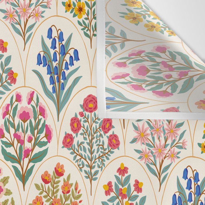 Heritage Garden - Light Spring Wall Tapestry Gallery Image 3