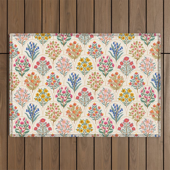 Heritage Garden - Light Spring Outdoor Rug Gallery Image 1