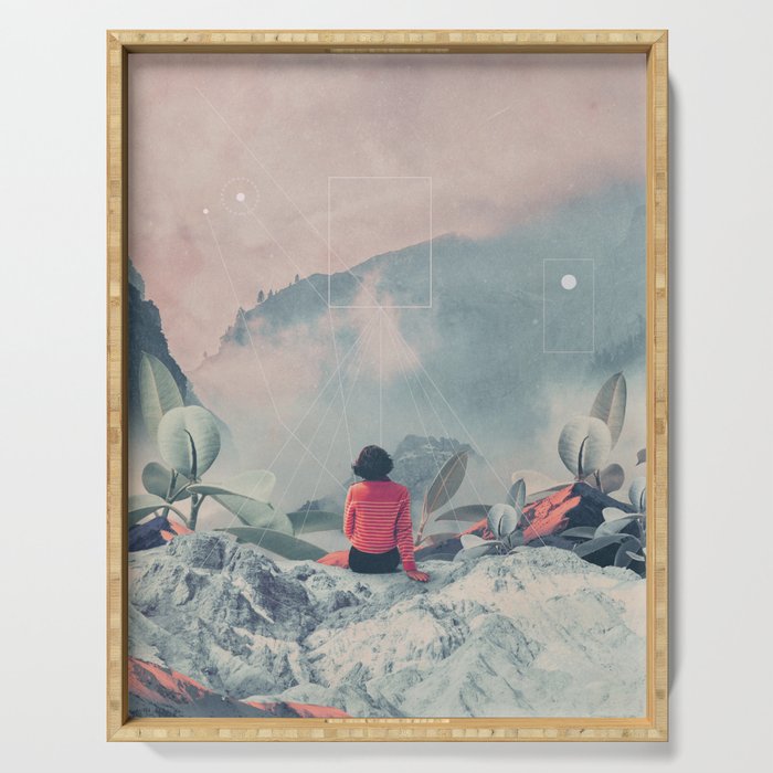 Lost in the 17th Dimension Serving Tray Gallery Image 1