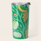 Peacock Dreams - Electric Green Travel Mug Gallery Image 2