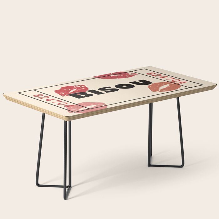 Bisou Bisou. Retro Movie Ticket Coffee Table Gallery Image 1