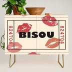 Bisou Bisou. Retro Movie Ticket Credenza Gallery Image 1
