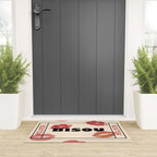 Bisou Bisou. Retro Movie Ticket Welcome Mat Gallery Image 3