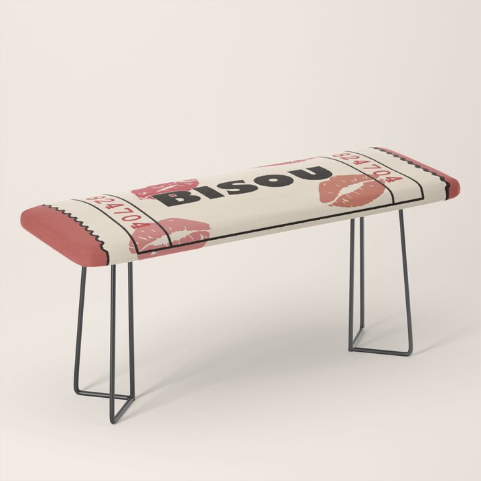 Bisou Bisou. Retro Movie Ticket Bench Gallery Image 1