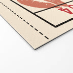 Bisou Bisou. Retro Movie Ticket Welcome Mat Gallery Image 2