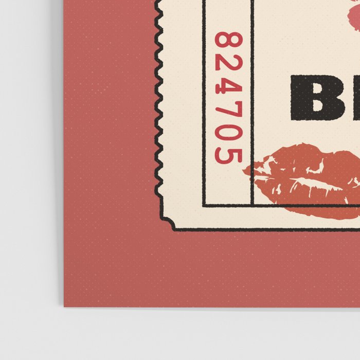 Bisou Bisou. Retro Movie Ticket Poster Gallery Image 3