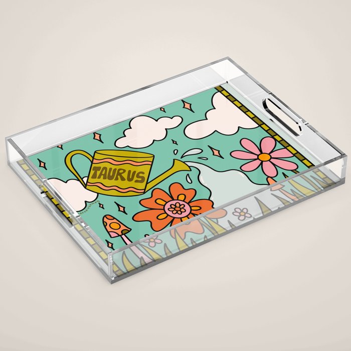 Taurus Garden Acrylic Tray Gallery Image 1