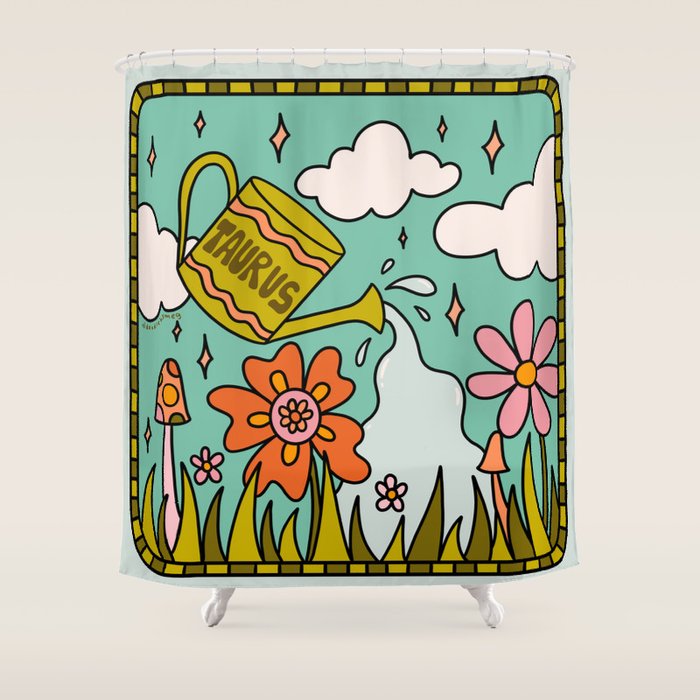 Taurus Garden Shower Curtain Gallery Image 1
