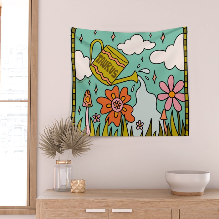 Taurus Garden Wall Tapestry Gallery Image 2