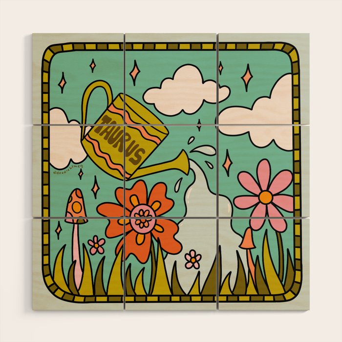 Taurus Garden Wood Wall Art Gallery Image 1