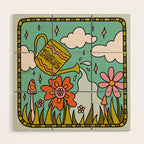 Taurus Garden Wood Wall Art Gallery Image 1