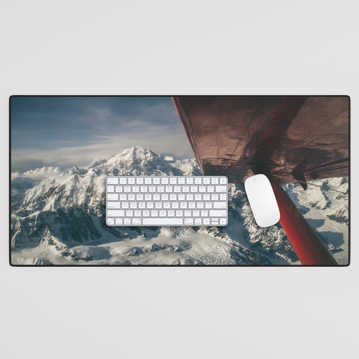Flying Around Denali Desk Mat Gallery Image 1