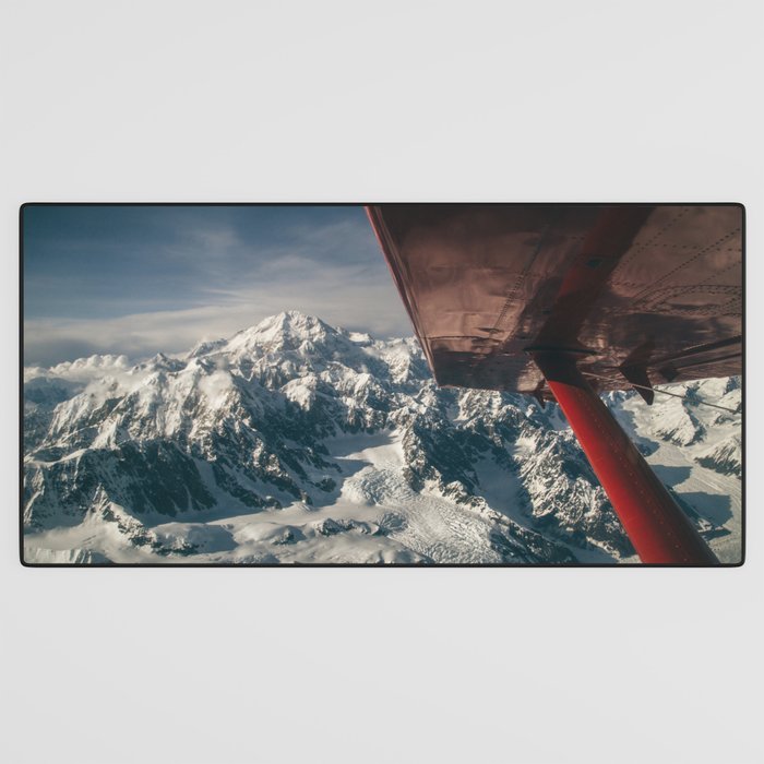 Flying Around Denali Desk Mat Gallery Image 3