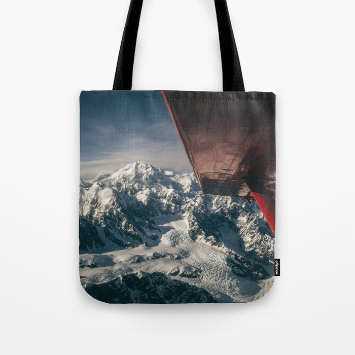 Flying Around Denali Tote Bag Gallery Image 1
