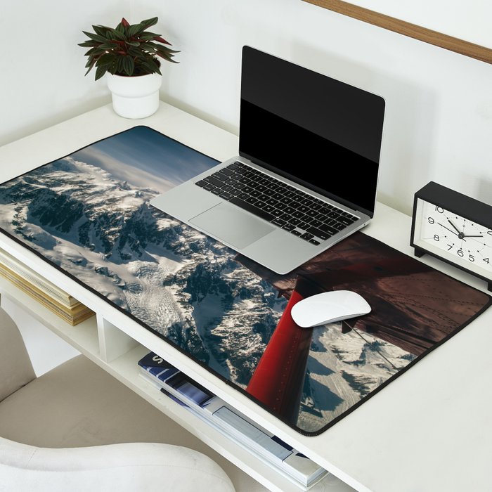Flying Around Denali Desk Mat Gallery Image 2