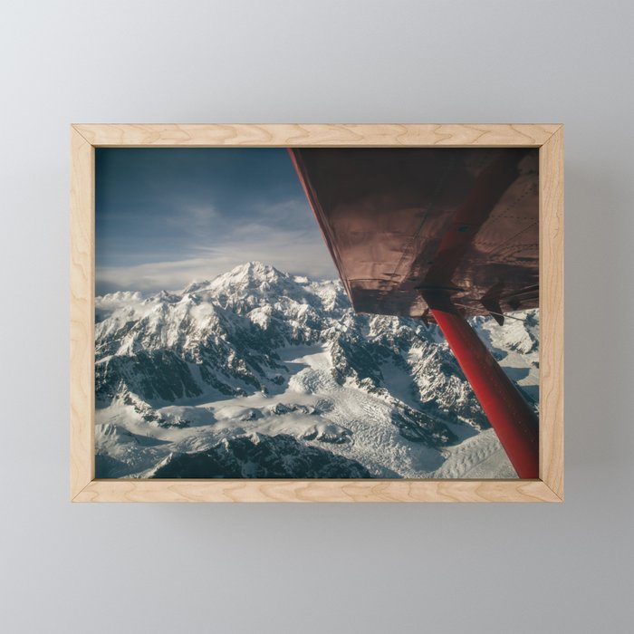 Flying Around Denali Mini Art Print Gallery Image 1