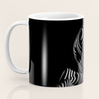 0721s-MM BW Fine Art Nude Tiger Striped Woman on Her Knees Coffee Mug Gallery Image 3
