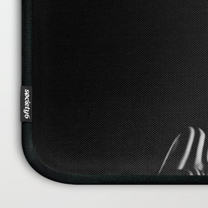 0721s-MM BW Fine Art Nude Tiger Striped Woman on Her Knees Laptop Sleeve Gallery Image 3