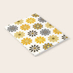 Retro Florals â Yellow & Black Notebook Gallery Image 2
