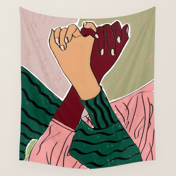 Pinky Promise And I Will Keep It Wall Tapestry Gallery Image 1
