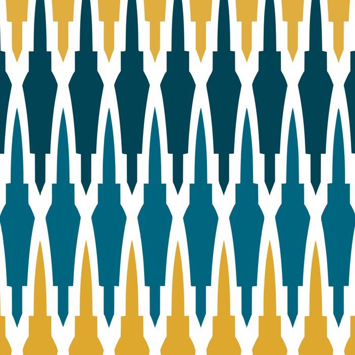 Boho, Geometric Pattern, Blue, Teal, Yellow and Gray Coffee Mug Gallery Image 2