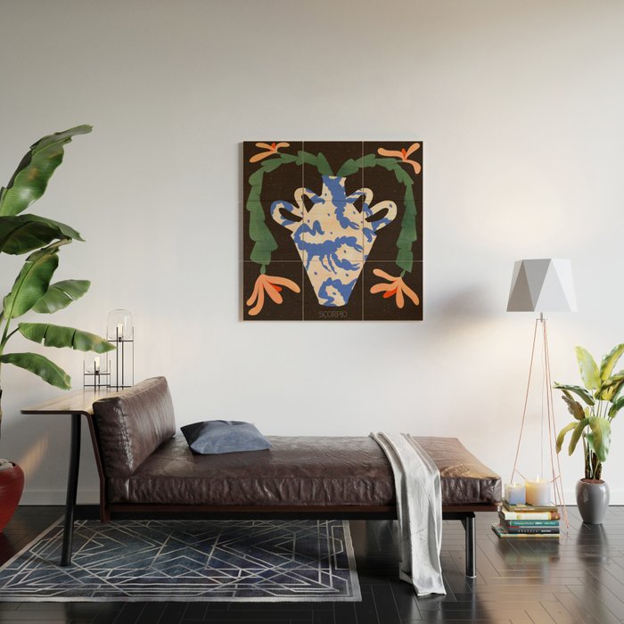 SCORPIO illustration Wood Wall Art Gallery Image 2