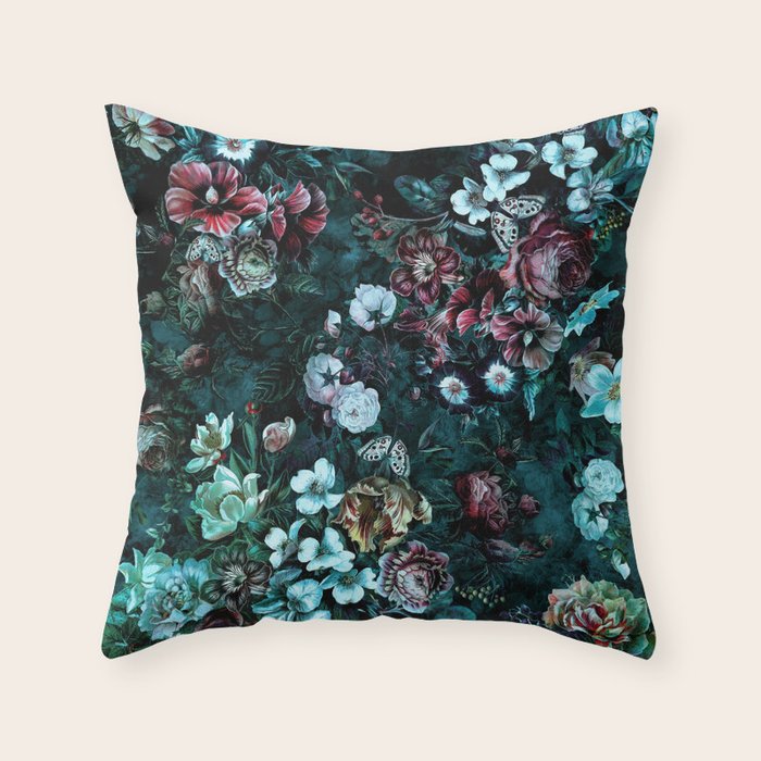 Night Garden FG Throw Pillow Gallery Image 1