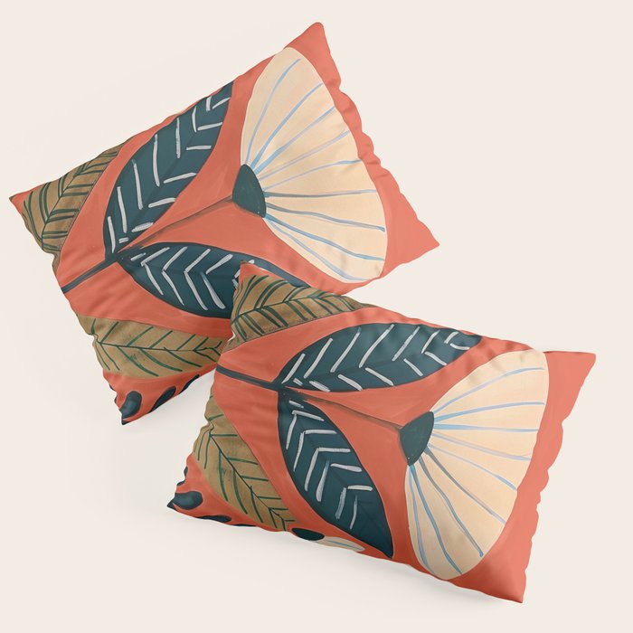 Folk Botanical Bloom Pillow Sham Gallery Image 3