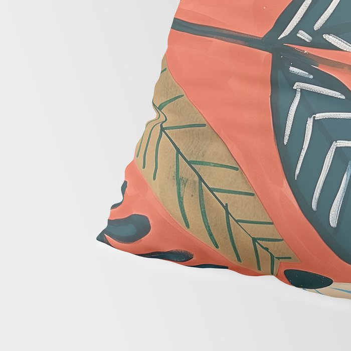 Folk Botanical Bloom Pillow Sham Gallery Image 4