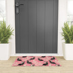 Jackalope - pink and black Welcome Mat Gallery Image 3