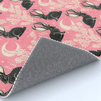 Jackalope - pink and black Rug Gallery Image 4