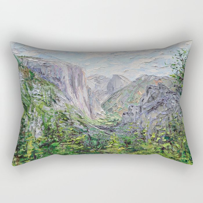 Inspiration Point, Yosemite Rectangular Pillow Gallery Image 2