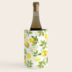 mediterranean summer lemon branches on white Wine Chiller Gallery Image 2