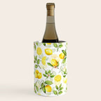 mediterranean summer lemon branches on white Wine Chiller Gallery Image 1