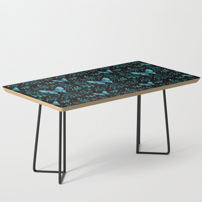 Mystical Luna Moth - Turquoise Coffee Table Gallery Image 1