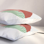 Hand-Drawn Geometric Circles with Stripes Pillow Sham Gallery Image 3