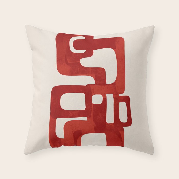 Modern Abstract Shapes 47 Throw Pillow Gallery Image 6