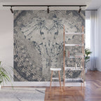 Indian Elephant Mandala Wall Mural Gallery Image 1