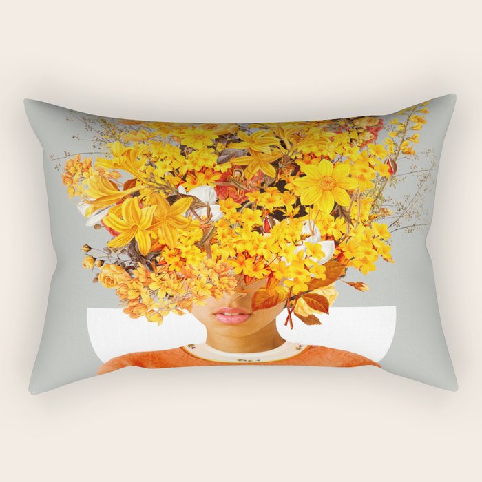 I Saw You Flower in the reflection of my Soul Rectangular Pillow Gallery Image 2