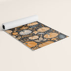 Pumpkin Confetti - Orange on Charcoal Yoga Mat Gallery Image 2
