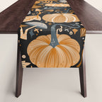 Pumpkin Confetti - Orange on Charcoal Table Runner Gallery Image 1