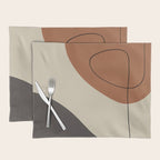 Modern Abstract Shapes #3 Placemat Gallery Image 1