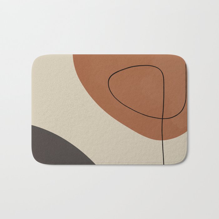 Modern Abstract Shapes #3 Bath Mat Gallery Image 1