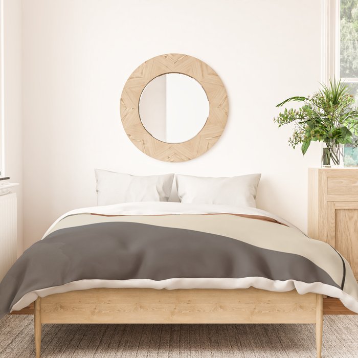 Modern Abstract Shapes #3 Duvet Cover Gallery Image 3