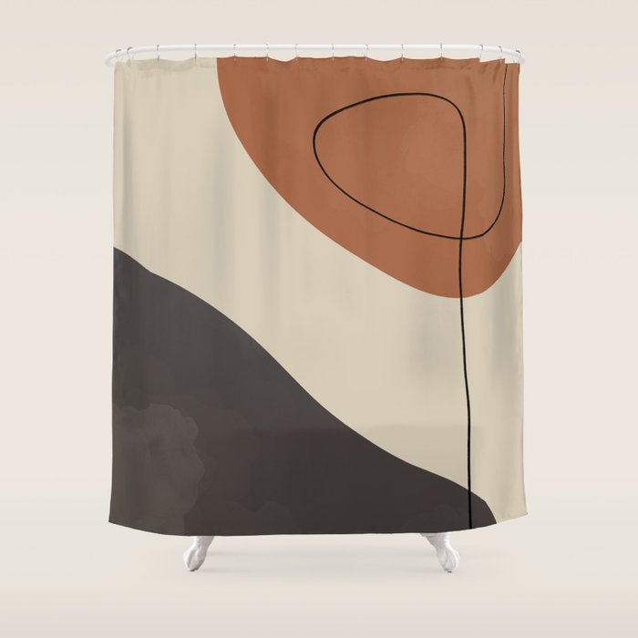 Modern Abstract Shapes #3 Shower Curtain Gallery Image 1