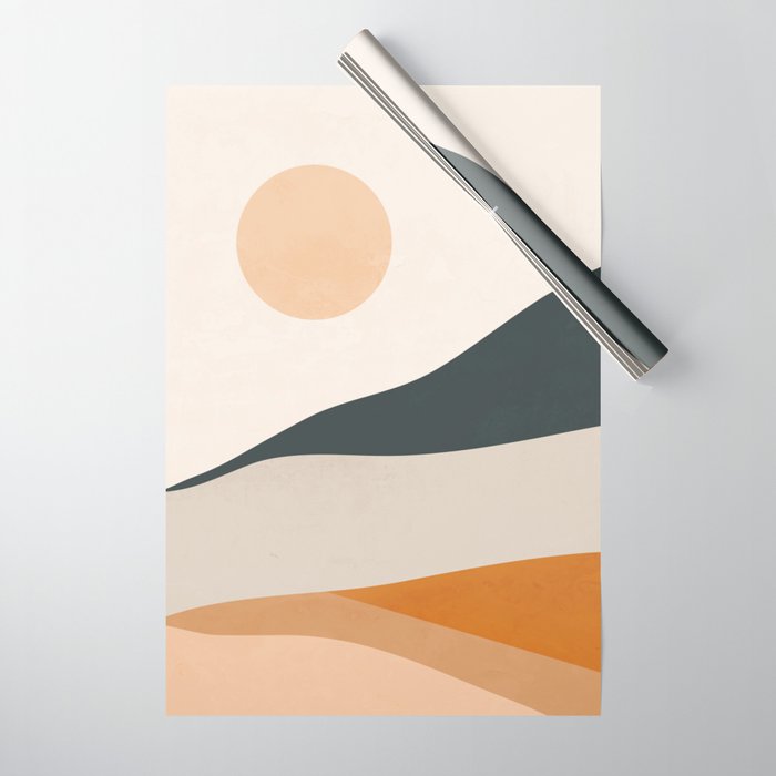 Abstract Art Landscape 14 Wrapping Paper Gallery Image 1