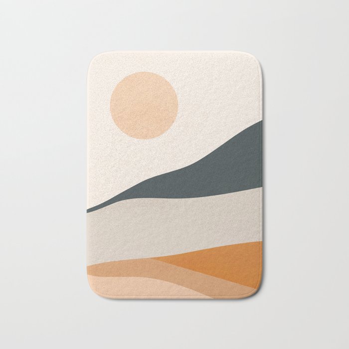 Abstract Art Landscape 14 Bath Mat Gallery Image 1