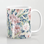 Birds in lush night garden flowers Coffee Mug Gallery Image 1
