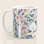 Birds in lush night garden flowers Coffee Mug Gallery Image 3