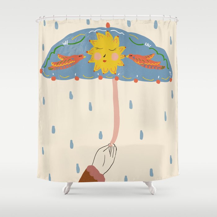 Rainy Day Shower Curtain Gallery Image 1